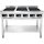 Induction hob Techma Lite with 6 burners x 3 kW 1100x700x850 floor-standing without rim (55388). Фото 2